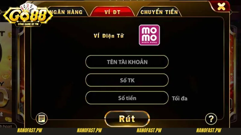 Bảo mật thông tin khi tiến hành rút tiền Go88