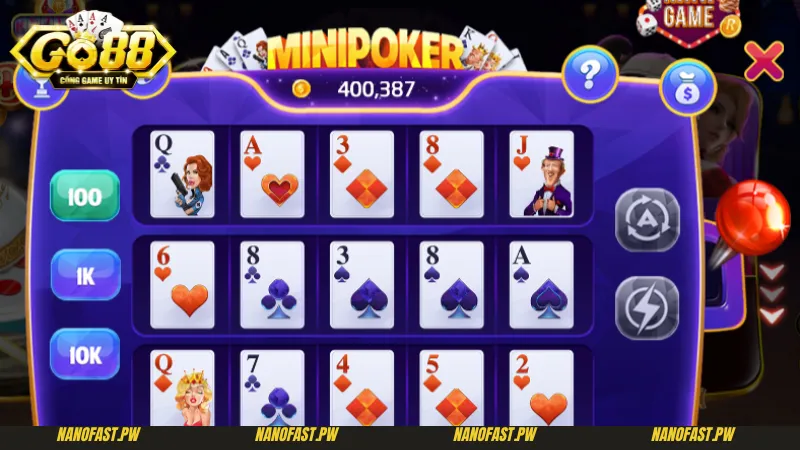 Cách tham gia Minipoker Go88