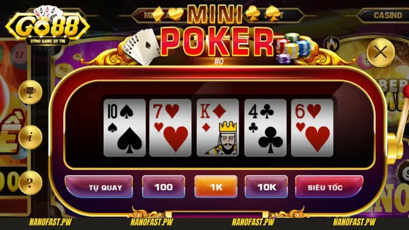 Giới thiệu sơ lược về Minipoker Go88