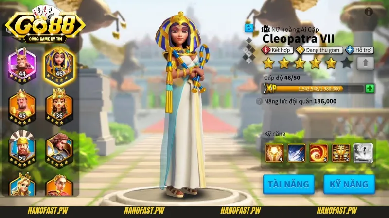 Mẹo chơi bí mật cleopatra Go88 cùng thời điểm vàng